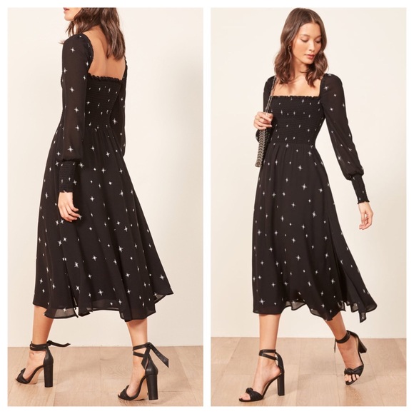 black star midi dress